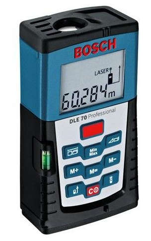 Bosch DLE 70 Distance Meter, 0.05  70 m Range, ±1.5 mm Accuracy